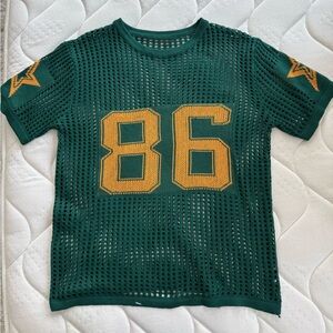 Green & Gold Mesh Jersey Top – St. Patrick’s Day